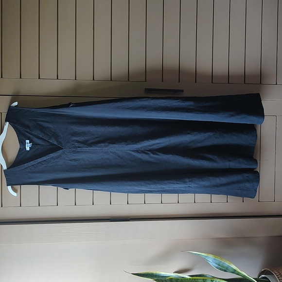 Nordstrom V Neck Linen Blend Midi Dress size XL - Picture 1 of 7
